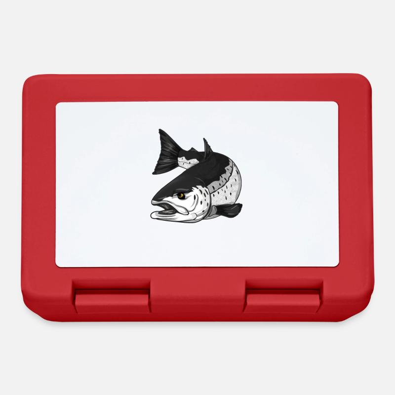 Pêche à la truite de mer - Pêche côtière Mefo - Boîte à goûter - rouge