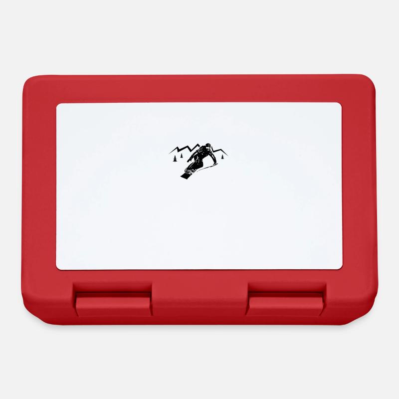 Snowboard Snowboard Snowboarder Snowboards - Boîte à goûter - rouge