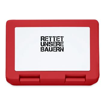 Demonstration Landwirt Bauernprotest Dauer Bauern - Brotdose - Rot - Vorne