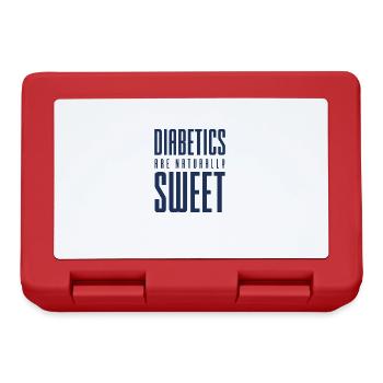 Seringues de sucre dans le sang diabète insuline diabétique - Boîte à goûter - rouge - Devant