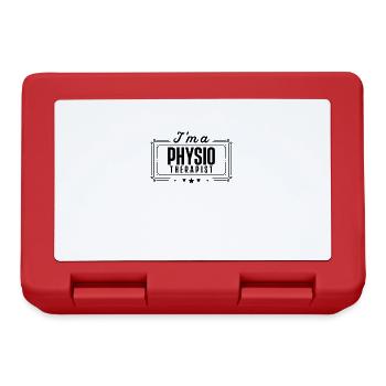 Physio team physiotherapist physiotherapy practice - Lunchbox - red - Front
