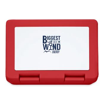 Wind turbine wind turbine wind power wind energy wind - Lunchbox - red - Front