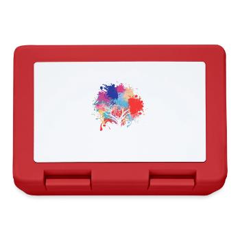 Environmental protection tree paint splash - Lunchbox - red - Front
