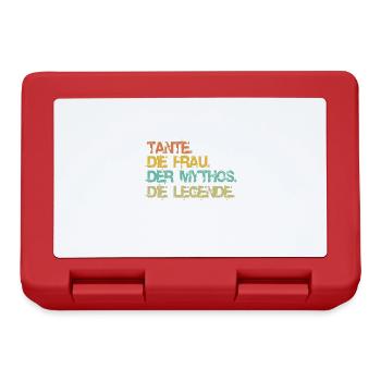 Tante. Die Frau. Der Mythos. Die Legende. - Brotdose - Rot - Vorne