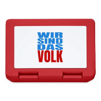 Wir sind das Volk - Brotdose - Rot - Vorne