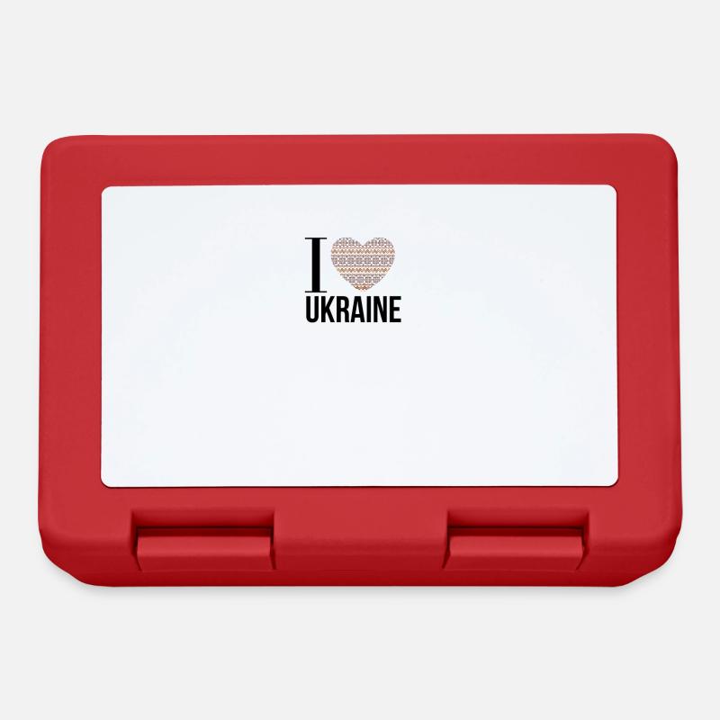J'adore l'Ukraine - Boîte à goûter - rouge