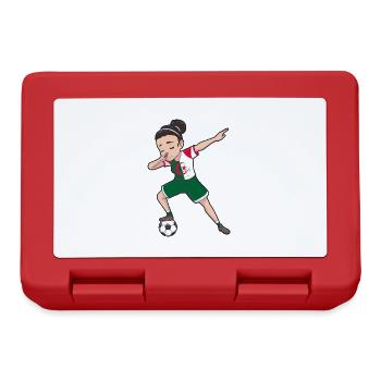 Algeria Women's Soccer Footballer Girl Soccer - Lunchbox - red - Front