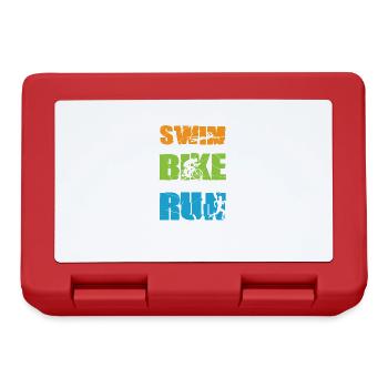 Tri Swim Bike Run - Boîte à goûter - rouge - Devant