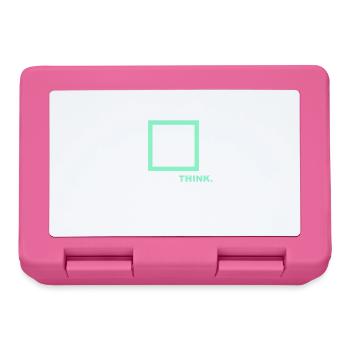 Think outside the box, lateral thinker, think differently - Lunchbox - pink - Front