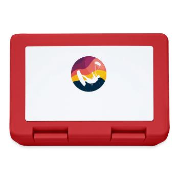 Kite Kiteboarding Kitesurfer Kiteboarding Gift - Lunchbox - red - Front