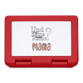 Mama is always right - Lunchbox - red - Front