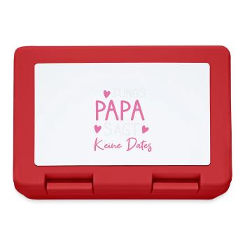 Sorry Jungs Papa Sagt Kein Dates Tochter Vater - Brotdose - Rot - Vorne