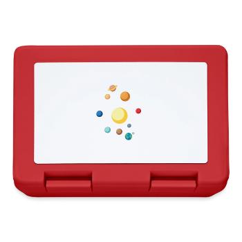 Solar System Classic Space Gift Idea - Lunchbox - red - Front