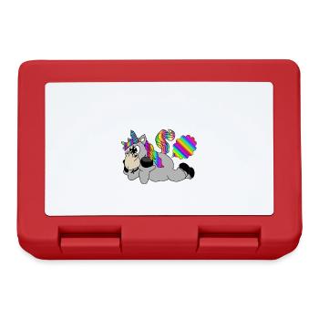 farting farting unicorn - Lunchbox - red - Front