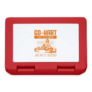Go Kart Life Is A Game Racing Is Serious Go-Kart - Lunchbox - red - Front