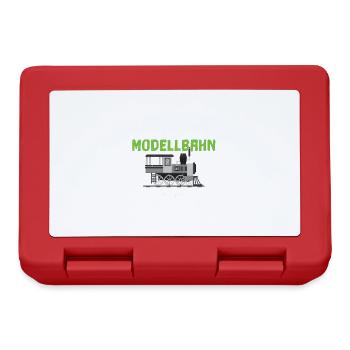 Mein Keller Meine Modellbahn Meine Leidenschaft - Brotdose - Rot - Vorne