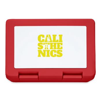 Street workout calisthenics weight training athlete - Lunchbox - red - Front