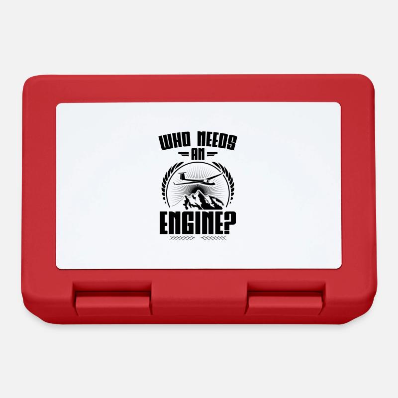 Glider | Glider flight glider pilot gift - Lunchbox - red
