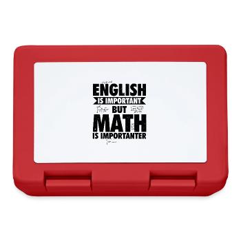 Math teacher | Math mathematician gifts - Lunchbox - red - Front