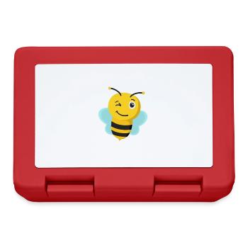 Abeilles, abeilles, abeilles sauvages, abeilles drôles - Boîte à goûter - rouge - Devant