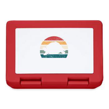 Turtle vintage retro - Lunchbox - red - Front