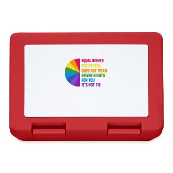 LGBT rainbow human rights equality - Lunchbox - red - Front