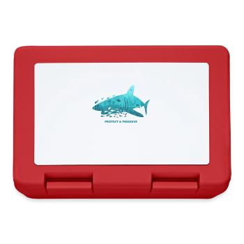 Hai sharks conservation of species nature conservation animal protection idea - Lunchbox - red - Front