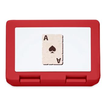 Poker Poker Poker Players Gift Spades Ass - Lunchbox - red - Front