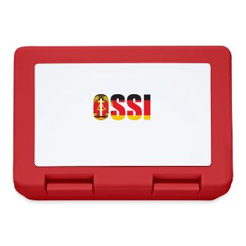 DDR Ostdeutschland Ostdeutsche lustige Ossi Idee - Brotdose - Rot - Vorne
