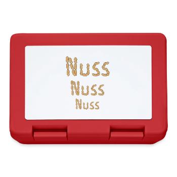 Erdnuss Erdnüsse Nuss Nüsse Nahrungsmittel - Brotdose - Rot - Vorne