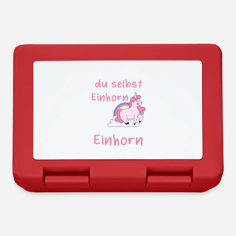 Sei immer du selbst außer du kannst ein Einhorn - Brotdose - Rot