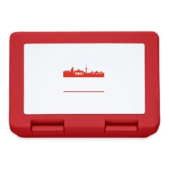 DDR Ostdeutschland Brandenburg lustige Ossi Berlin - Brotdose - Rot - Vorne