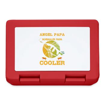 Angel Papa Vatertag Angler Geschenk Vater Spruch - Brotdose - Rot - Vorne