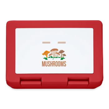 May Spontanéely Talk Mushrooms Day Fun Pun - Boîte à goûter - rouge - Devant
