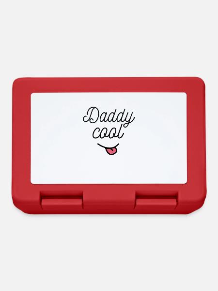 DADDY COOL Geschenk-Idee Humor - Brotdose - Rot