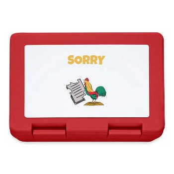 Chicken Has Eaten My Homework Gift Idea - Lunchbox - red - Front