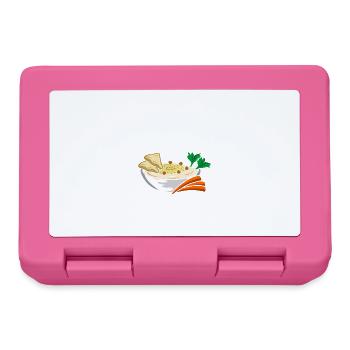 Je suis houmous amants houmous drôles houmous - Boîte à goûter - rose - Devant