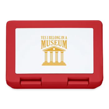 Oui, je suis à l’écoute du Musée International - Boîte à goûter - rouge - Devant