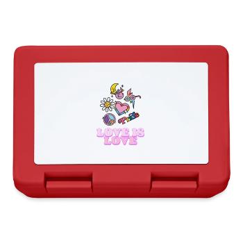 Love is Love LGBT Pride Month Heart Pride Peace Da - Lunchbox - red - Front