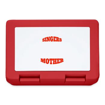 Sängerin Musik Mutter Musikerin Frau Mikrofon Mama - Boîte à goûter - rouge - Devant