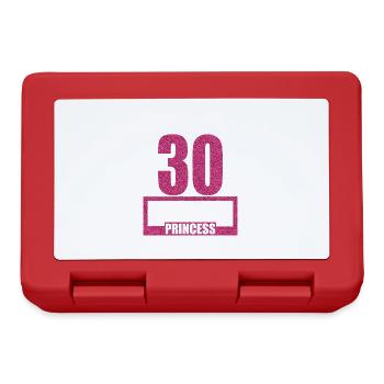 30. Geburtstag 30 Jahre 30er Birthday Princess - Brotdose - Rot - Vorne
