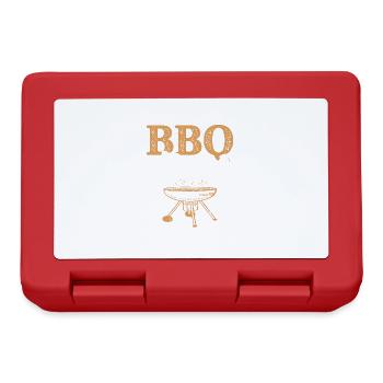 bbq team grillen - Brotdose - Rot - Vorne