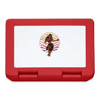 Hula Girl Hawaii Hula Dancer Dress Dance Aloha - Lunchbox - red - Front