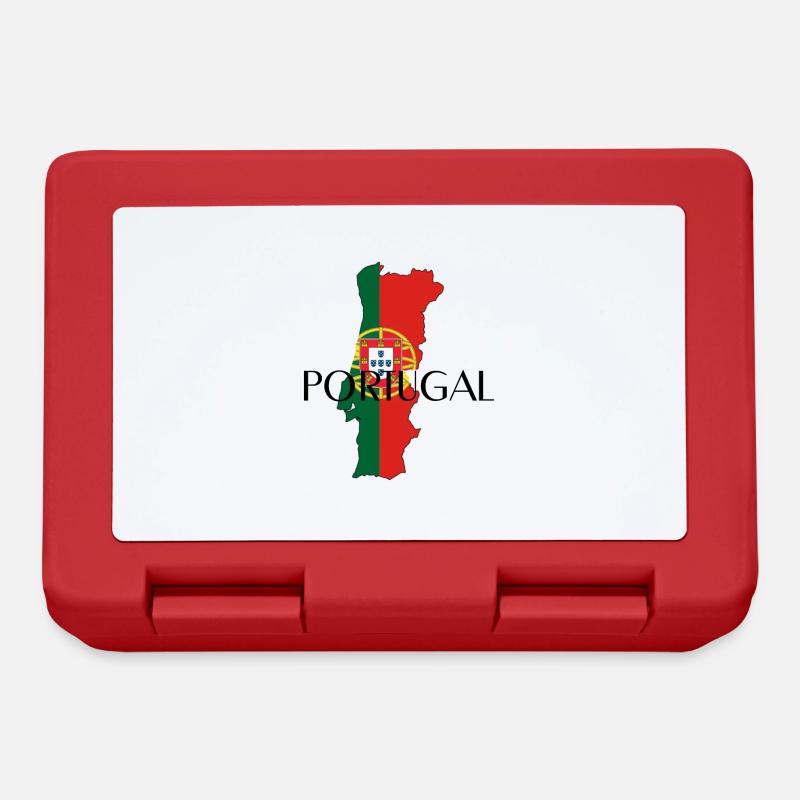 Pays drapeau du Portugal Pays - Boîte à goûter - rouge