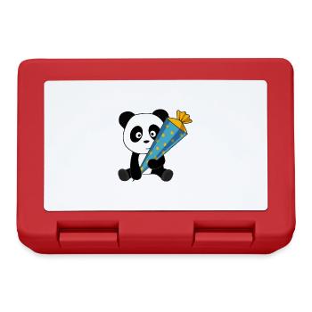 École de panda Scolarisation 2021 - Boîte à goûter - rouge - Devant