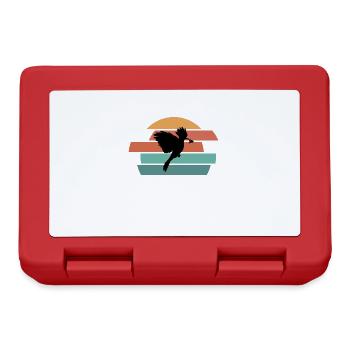 Hoopoe bird nature protection - Lunchbox - red - Front