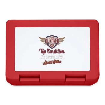 60 years oldtimer top condition 60th birthday - Lunchbox - red - Front