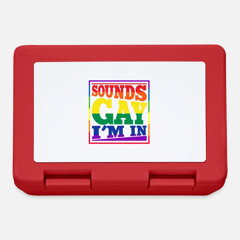 Sounds Gay I m in - Boîte à goûter - rouge