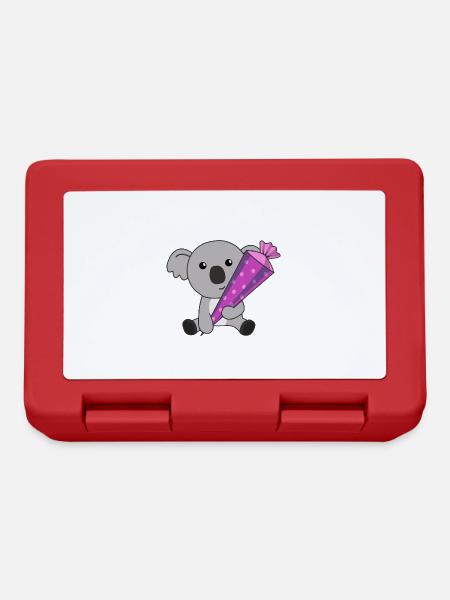 Endlich Schulkind Koala Schultüte Einschulung - Brotdose - Rot