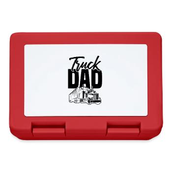Truck dad papa - Lunchbox - red - Front
